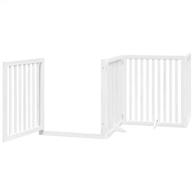 HELLOSHOP26 Cancelletto Di Sicurezza Per Animali Domestici Porta Pieghevole 12 Pannelli Legno Di Pioppo Bianco 020023128 HELLOSHOP26 Cancelletto Di Sicurezza Per Animali Domestici Porta Pieghevole 12 Pannelli Legno Di Pioppo Bianco 020023128