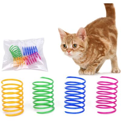 Zone 24 Pezzi Di Giocattoli A Molla Colorati Per Gatti, Giocattoli Interattivi Per Gatti, Giocattolo A Molla A Spirale Interattivo In Plastica Resistente Zone 24 Pezzi Di Giocattoli A Molla Colorati Per Gatti, Giocattoli Interattivi Per Gatti, Giocattolo A Molla A Spirale Interattivo In Plastica Resistente