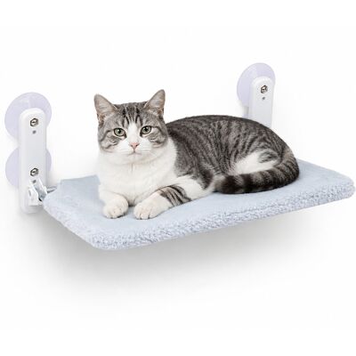 BAKAJI Amaca Per Gatto Da Finestra Max 6kg Lettino Per Animali Domestici Cuccia 52x30cm BAKAJI Amaca Per Gatto Da Finestra Max 6kg Lettino Per Animali Domestici Cuccia 52x30cm