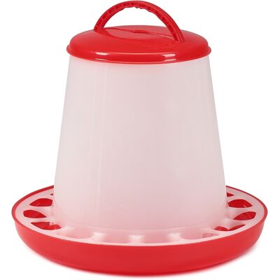 MUCOLA 9kg Distributore Di Mangime In Plastica Dispenser Polli Pollame Anatre Bevitore Distributore Automatico Di Mangime MUCOLA 9kg Distributore Di Mangime In Plastica Dispenser Polli Pollame Anatre Bevitore Distributore Automatico Di Mangime