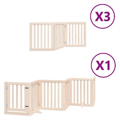 MAISON EXCLUSIVE - Cancello Per Cani Porta Pieghevole 15 Pannelli 750 Cm In Pioppo MAISON EXCLUSIVE - Cancello Per Cani Porta Pieghevole 15 Pannelli 750 Cm In Pioppo