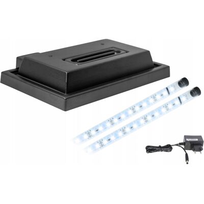 OEM Copertura Per Acquario 40x25 Nera + Illuminazione Led Bianco 5630 OEM Copertura Per Acquario 40x25 Nera + Illuminazione Led Bianco 5630