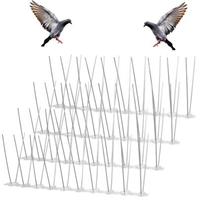 DPZO Dissuasori Anti-piccioni In Acciaio Inossidabile, 25 Cm X 4 Pezzi, Per Balconi, Sicuri Per Gli Animali, Anti-uccelli, Anti-arrampicata, Adatti A Passeri, Rondini, Corvi E Gatti. DPZO Dissuasori Anti-piccioni In Acciaio Inossidabile, 25 Cm X 4 Pezzi, Per Balconi, Sicuri Per Gli Animali, Anti-uccelli, Anti-arrampicata, Adatti A Passeri, Rondini, Corvi E Gatti.