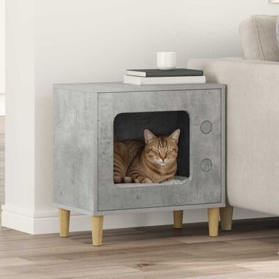 VIDAXL Casa Per Gatti Calcestruzzo 51 X 30 X 52 Cm VIDAXL Casa Per Gatti Calcestruzzo 51 X 30 X 52 Cm