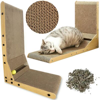 OEM Tiragraffi Angolare Per Gatti Con Pallina Reattiva Da 60 Cm + Erba Gatta OEM Tiragraffi Angolare Per Gatti Con Pallina Reattiva Da 60 Cm + Erba Gatta