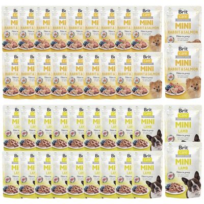 OEM Brit Care Mini, Cibo Umido Per Cani, Mix Di Gusti, 40 X 85 G OEM Brit Care Mini, Cibo Umido Per Cani, Mix Di Gusti, 40 X 85 G