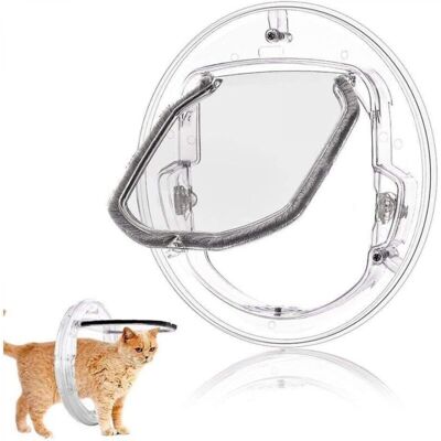 OEM S (30303.5cm) Porta Per Gatti Pieghevole, Porta Per Gatti Scorrevole In Vetro Bianco A 4 Vie, Piccola Porta Per Animali Domestici Per Gatti, Cuccioli E OEM S (30303.5cm) Porta Per Gatti Pieghevole, Porta Per Gatti Scorrevole In Vetro Bianco A 4 Vie, Piccola Porta Per Animali Domestici Per Gatti, Cuccioli E