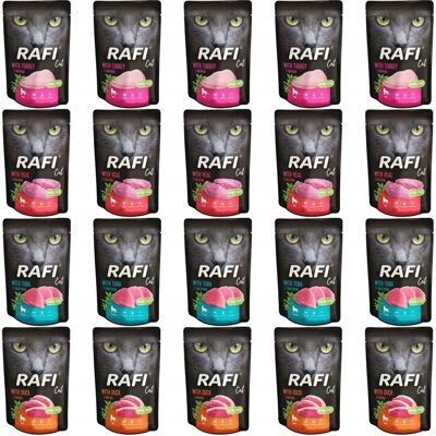 OEM Dolina Noteci Rafi Cibo Umido Per Gatti, Mix Di Gusti 20 X 100 G OEM Dolina Noteci Rafi Cibo Umido Per Gatti, Mix Di Gusti 20 X 100 G
