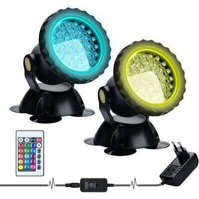 OEM Luce Led Sommergibile, Proiettore Rgb Per Acquario, Illuminazione Subacquea Sommergibile Per Pesci, Lampada Led Impermeabile Ip68 Con Angolo Regolabile E Telecomando Per Giardino, Laghetto E Piscina OEM Luce Led Sommergibile, Proiettore Rgb Per Acquario, Illuminazione Subacquea Sommergibile Per Pesci, Lampada Led Impermeabile Ip68 Con Angolo Regolabile E Telecomando Per Giardino, Laghetto E Piscina