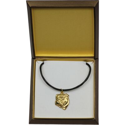 OEM Bulldog Inglese, Bulldog Ii - Collana Per Cani In Confezione Regalo, Ciondolo Placcato Oro Per Gli Amanti Dei Cani, Gioiello Di Grande Effetto Di Art-dog OEM Bulldog Inglese, Bulldog Ii - Collana Per Cani In Confezione Regalo, Ciondolo Placcato Oro Per Gli Amanti Dei Cani, Gioiello Di Grande Effetto Di Art-dog
