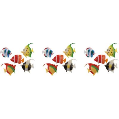 OEM 15 Pesci Ornamentali In Plastica Multicolore Per Acquario Artificiale OEM 15 Pesci Ornamentali In Plastica Multicolore Per Acquario Artificiale
