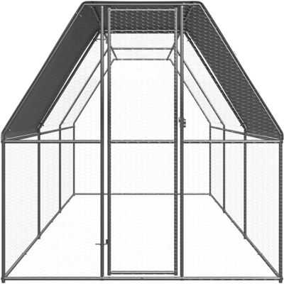 MAISON EXCLUSIVE - Pollaio Da Esterno 2x6x2 M In Acciaio Zincato MAISON EXCLUSIVE - Pollaio Da Esterno 2x6x2 M In Acciaio Zincato