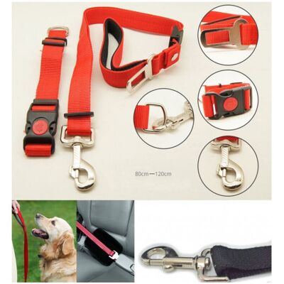 XISRENS Guinzaglio Cintura Di Sicurezza Per Cani Cane + Collare Regolabile X Sedile Auto XISRENS Guinzaglio Cintura Di Sicurezza Per Cani Cane + Collare Regolabile X Sedile Auto