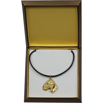 OEM Bedlington Terrier, Rothbury Terrier - Collana Con Ciondolo Per Cani In Confezione Regalo, Ciondolo Placcato Oro Per Gli Amanti Dei Cani, Gioiello Di Grande Effetto Firmato Art-dog OEM Bedlington Terrier, Rothbury Terrier - Collana Con Ciondolo Per Cani In Confezione Regalo, Ciondolo Placcato Oro Per Gli Amanti Dei Cani, Gioiello Di Grande Effetto Firmato Art-dog