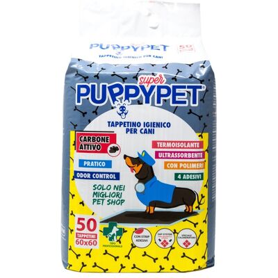 MARCA Tappetino Puppy Pet Cm.60x60 Carboni Attivi Pz.50 MARCA Tappetino Puppy Pet Cm.60x60 Carboni Attivi Pz.50