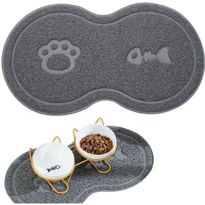 OEM Tappetino Antiscivolo Per Ciotole Per Animali Domestici, Grigio OEM Tappetino Antiscivolo Per Ciotole Per Animali Domestici, Grigio