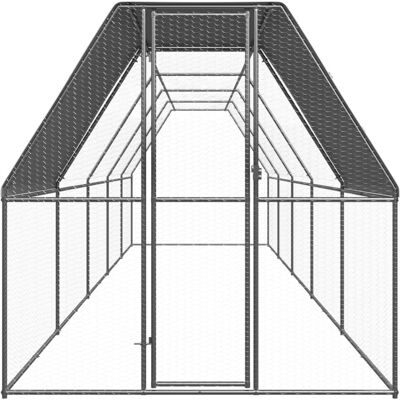 MAISON EXCLUSIVE - Pollaio Da Esterno 2x10x2 M In Acciaio Zincato MAISON EXCLUSIVE - Pollaio Da Esterno 2x10x2 M In Acciaio Zincato