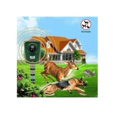 OEM Dissuasore Ultrasuoni Per Animali, Impermeabile, Per Giardini, Campi, Vivaisti, Anti-gatti E Uccelli, Con Puntale Da Terra OEM Dissuasore Ultrasuoni Per Animali, Impermeabile, Per Giardini, Campi, Vivaisti, Anti-gatti E Uccelli, Con Puntale Da Terra