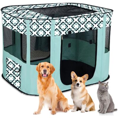 OEM Box Portatile Per Cuccioli, Animali Domestici - Box Interno Pieghevole Per Gattini, Cuccioli, Conigli - Taglia Xl (scacchi Verdi) OEM Box Portatile Per Cuccioli, Animali Domestici - Box Interno Pieghevole Per Gattini, Cuccioli, Conigli - Taglia Xl (scacchi Verdi)