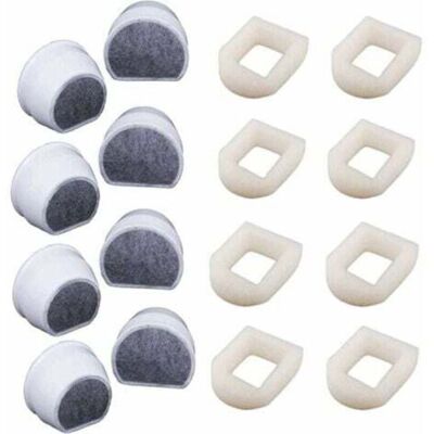 OEM Confezione Da 16 Pre-filtri In Schiuma E Filtro A Carbone Compatibili Con Le Fontanelle Petsafe Drinkwell Inox 360 Avalon Pagoda Seascape E Sedona, Filtro Per Fontanelle D'Acqua Per Cani E Gatti. OEM Confezione Da 16 Pre-filtri In Schiuma E Filtro A Carbone Compatibili Con Le Fontanelle Petsafe Drinkwell Inox 360 Avalon Pagoda Seascape E Sedona, Filtro Per Fontanelle D'Acqua Per Cani E Gatti.