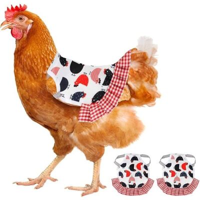 KEEMOTE Sella Per Pollo, 2 Pezzi Grembiule Per Ali Di Pollo Protezione Per Piume Elastica Forniture Di Protezione KEEMOTE Sella Per Pollo, 2 Pezzi Grembiule Per Ali Di Pollo Protezione Per Piume Elastica Forniture Di Protezione