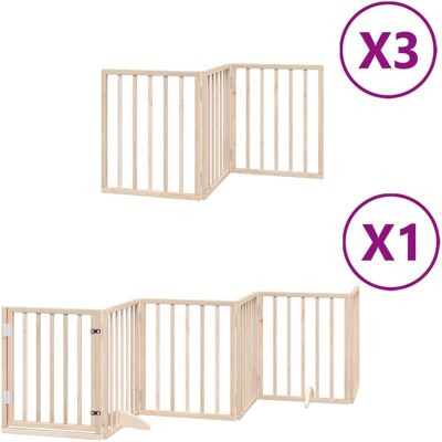 HELLOSHOP26 Cancelletto Di Sicurezza Per Animali Domestici Porta Pieghevole 15 Pannelli Legno Di Pioppo Marrone 020023193 HELLOSHOP26 Cancelletto Di Sicurezza Per Animali Domestici Porta Pieghevole 15 Pannelli Legno Di Pioppo Marrone 020023193