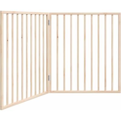 HELLOSHOP26 Cancelletto Di Sicurezza Pieghevole Per Cani A 2 Pannelli 160 Cm Legno Di Pioppo Marrone 020023032 HELLOSHOP26 Cancelletto Di Sicurezza Pieghevole Per Cani A 2 Pannelli 160 Cm Legno Di Pioppo Marrone 020023032