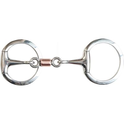 SARTORE Morso Oliva In Acciaio Inox Con Rullo Di Rame E Anelli Piatti Da 13 Mm SARTORE Morso Oliva In Acciaio Inox Con Rullo Di Rame E Anelli Piatti Da 13 Mm