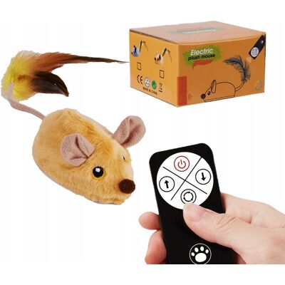 OEM Giocattolo Per Gatti: Topolino Giallo Con Movimento E Telecomando, Alimentato Tramite Usb OEM Giocattolo Per Gatti: Topolino Giallo Con Movimento E Telecomando, Alimentato Tramite Usb