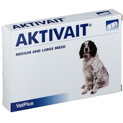 VetPlus Aktivait per Cani - Supporto Cerebrale - 60 Capsule VetPlus Aktivait per Cani - Supporto Cerebrale - 60 Capsule