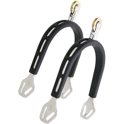 SARTORE Speroni Ultra Fit Extra Grip In Inox Ricoperte In Gomma Con Gambo E Rotella 25 Mm SARTORE Speroni Ultra Fit Extra Grip In Inox Ricoperte In Gomma Con Gambo E Rotella 25 Mm