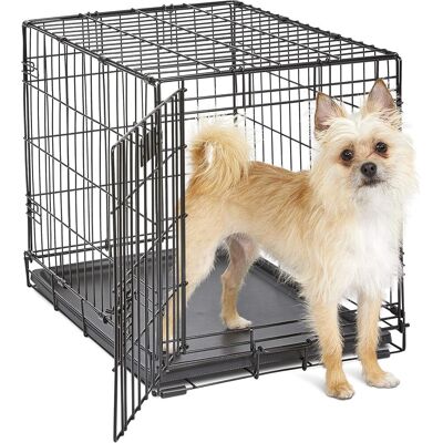 COOCHEER Trasportino Da Interno Per Cani Da 45,49 Kg A 18,14 Kg, 61x42x50 Cm, Modificato, 1 Porta, Nero COOCHEER Trasportino Da Interno Per Cani Da 45,49 Kg A 18,14 Kg, 61x42x50 Cm, Modificato, 1 Porta, Nero