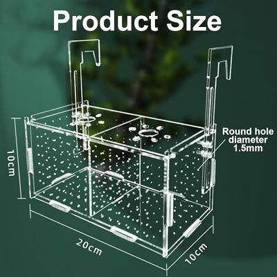 OEM Accessori Per Acquario: Contenitore In Acrilico Per La Riproduzione In Vasca, 10x10x20 Cm - Altro OEM Accessori Per Acquario: Contenitore In Acrilico Per La Riproduzione In Vasca, 10x10x20 Cm - Altro