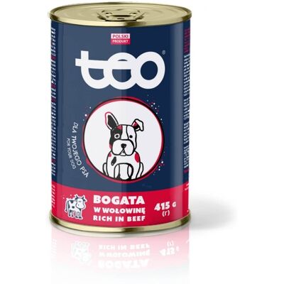OEM Cibo Umido Per Cani Teo Ricco Di Manzo 415 G OEM Cibo Umido Per Cani Teo Ricco Di Manzo 415 G