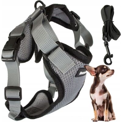 OEM Pettorina Per Cani S Senza Pressione Grigia (100) Gaba OEM Pettorina Per Cani S Senza Pressione Grigia (100) Gaba