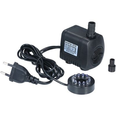 OEM Pompa Sommergibile Miniaturizzata Per Acquario Crezuo Da 15 W Con Prevalenza Di 1,6 M, Impermeabile, Con Luce Led Perforata Scintillante E Spina Rotonda Standard Europea.-crezuo OEM Pompa Sommergibile Miniaturizzata Per Acquario Crezuo Da 15 W Con Prevalenza Di 1,6 M, Impermeabile, Con Luce Led Perforata Scintillante E Spina Rotonda Standard Europea.-crezuo