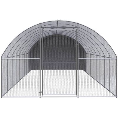 MAISON EXCLUSIVE - Gabbia Per Polli Da Esterno 3x10x2 M In Acciaio Zincato MAISON EXCLUSIVE - Gabbia Per Polli Da Esterno 3x10x2 M In Acciaio Zincato
