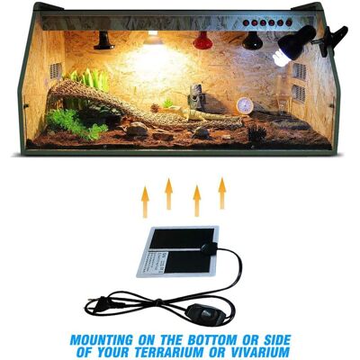 OEM Tappetino Riscaldante Per Terrario 15x14 Cm Con Temperatura Regolabile Per Rettili, Tartarughe, Serpenti, Lucertole, Gechi, Ragni, Sicurezza Dell'acquario - Altro OEM Tappetino Riscaldante Per Terrario 15x14 Cm Con Temperatura Regolabile Per Rettili, Tartarughe, Serpenti, Lucertole, Gechi, Ragni, Sicurezza Dell'acquario - Altro