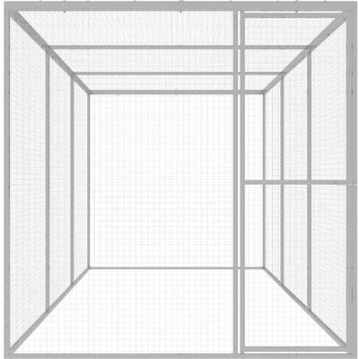 MAISON EXCLUSIVE - Gabbia Per Gatti 4,5x1,5x1,5 M In Acciaio Zincato MAISON EXCLUSIVE - Gabbia Per Gatti 4,5x1,5x1,5 M In Acciaio Zincato