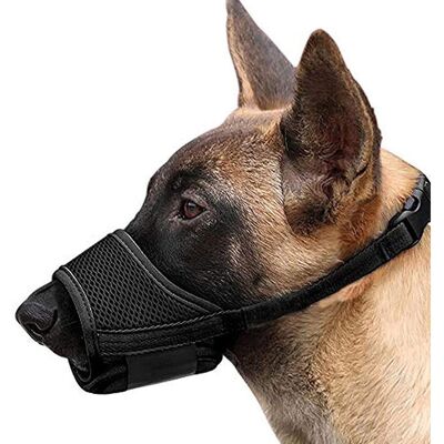 TKAAKT Museruola Flessibile E Regolabile In Nylon Per Cani Di Piccola E Media Taglia, Antiabbaio E Antimorso, Taglia M, Nera. TKAAKT Museruola Flessibile E Regolabile In Nylon Per Cani Di Piccola E Media Taglia, Antiabbaio E Antimorso, Taglia M, Nera.