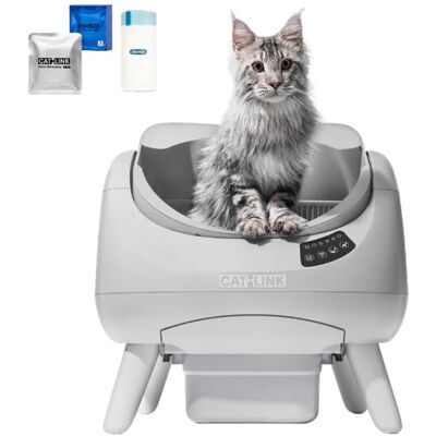CATLINK C08 Open-x Lite Lettiera Automatica Per Gatti – Design Aperto, Autopulente, Controllo Tramite App, Controllo Degli Odori, Sistema Di Sensori Di Sicurezza, Contenitore Per Rifiuti Da 12 Litri CATLINK C08 Open-x Lite Lettiera Automatica Per Gatti – Design Aperto, Autopulente, Controllo Tramite App, Controllo Degli Odori, Sistema Di Sensori Di Sicurezza, Contenitore Per Rifiuti Da 12 Litri