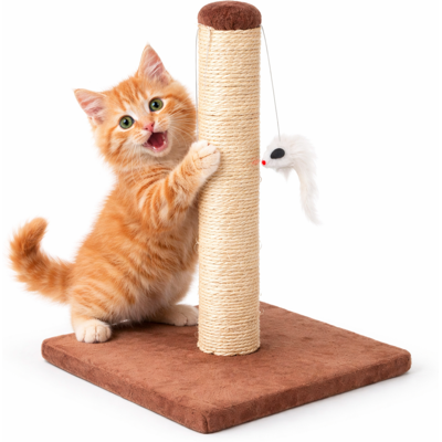 NOBLEZA Tiragraffi Gatti Albero Rampicante 35cm Sisal Marrone NOBLEZA Tiragraffi Gatti Albero Rampicante 35cm Sisal Marrone
