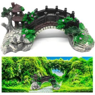 OEM Ornamento Per Ponte Per Acquario, Decorazione Per Ponte Da Giardino, Decorazione Per Acquario Piante Ponte Colorato Padiglione Albero Roccioso, Modello Di Ponte Artificiale Per Acquario In Resina Per OEM Ornamento Per Ponte Per Acquario, Decorazione Per Ponte Da Giardino, Decorazione Per Acquario Piante Ponte Colorato Padiglione Albero Roccioso, Modello Di Ponte Artificiale Per Acquario In Resina Per