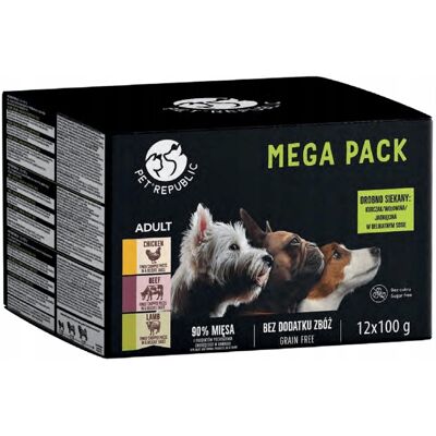 OEM Petrepublic Bocconcini Per Cani In Salsa Mista 12x100g OEM Petrepublic Bocconcini Per Cani In Salsa Mista 12x100g