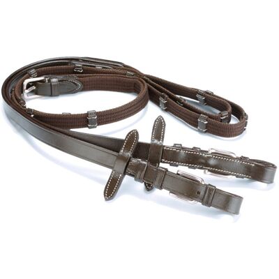 TATTINI Pony, Nero: Redini Inglesi Per Pony In Tela Con Fibbie Inox Tonde E Fermi Ogni 5 Cm TATTINI Pony, Nero: Redini Inglesi Per Pony In Tela Con Fibbie Inox Tonde E Fermi Ogni 5 Cm