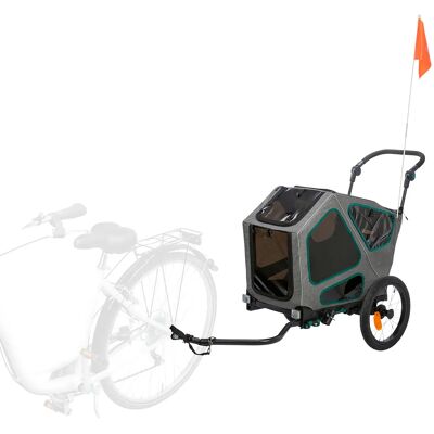 TRIXIE Rimorchio Bici Bicycle Trailer Per Cani Sospensione Pieghevole TRIXIE Rimorchio Bici Bicycle Trailer Per Cani Sospensione Pieghevole