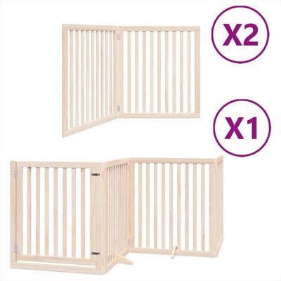 HELLOSHOP26 Cancelletto Di Sicurezza Per Animali Domestici Porta Pieghevole 8 Pannelli Legno Di Pioppo Marrone 020023253 HELLOSHOP26 Cancelletto Di Sicurezza Per Animali Domestici Porta Pieghevole 8 Pannelli Legno Di Pioppo Marrone 020023253