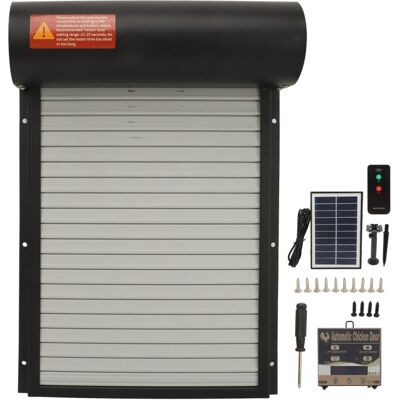 OEM Porta Automatica Per Pollaio Ad Energia Solare - Sensore Di Luce - Telecomando - Display Led Chiaro - Apriporta Automatico Per Pollai Di Varie Dimensioni OEM Porta Automatica Per Pollaio Ad Energia Solare - Sensore Di Luce - Telecomando - Display Led Chiaro - Apriporta Automatico Per Pollai Di Varie Dimensioni