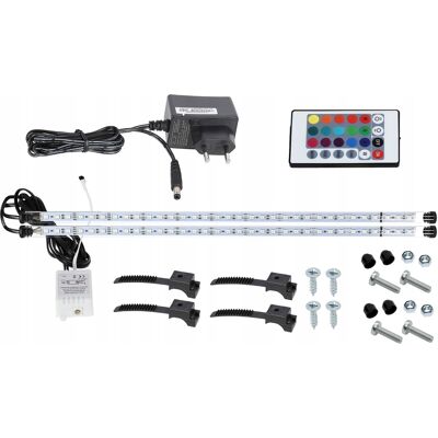 OEM Lampada Fluorescente Per Acquario A Led Rgb Con Telecomando 2x70cm I+i OEM Lampada Fluorescente Per Acquario A Led Rgb Con Telecomando 2x70cm I+i