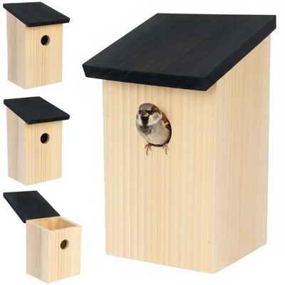 NORTHIX Set Di 4 Nidi Artificiali Per Uccelli In Legno Di Abete, Facili Da Pulire. NORTHIX Set Di 4 Nidi Artificiali Per Uccelli In Legno Di Abete, Facili Da Pulire.